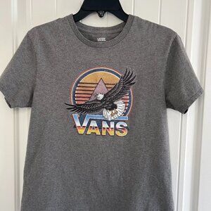 (S) Vans Skateboard Gray Eagle T-shirt RARE FIND Excellent Condition